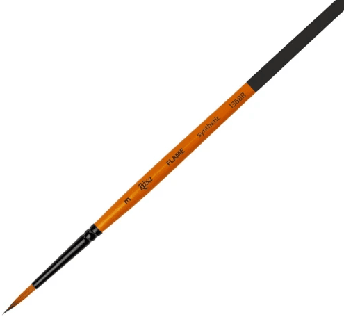 Кисточка худож. "Rosa" Flame синтетика,круглая,короткая ручка №3 №1368R03