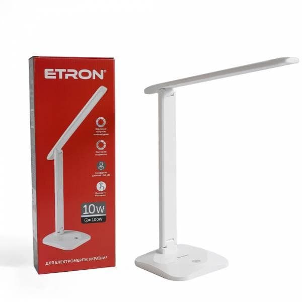 Лампа наст. LED ETRON Desk Lamp 10W White №1-EDL-418