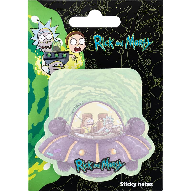 Блок/зам. липк. краєм 70х70мм 50арк. "Kite" Rick and Morty №RM23-298-1(24)