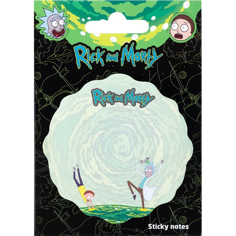 Блок/зам. липк. краєм 70х70мм 50арк. "Kite" Rick and Morty №RM23-298-2(24)