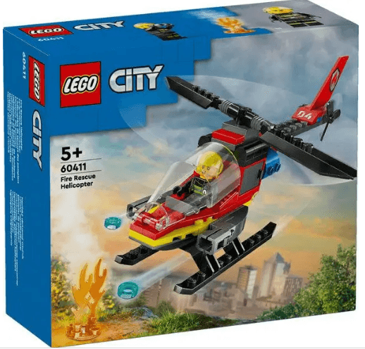 Конструктор "LEGO" City Пожежний рятувальний гелікоптер №60411(4)