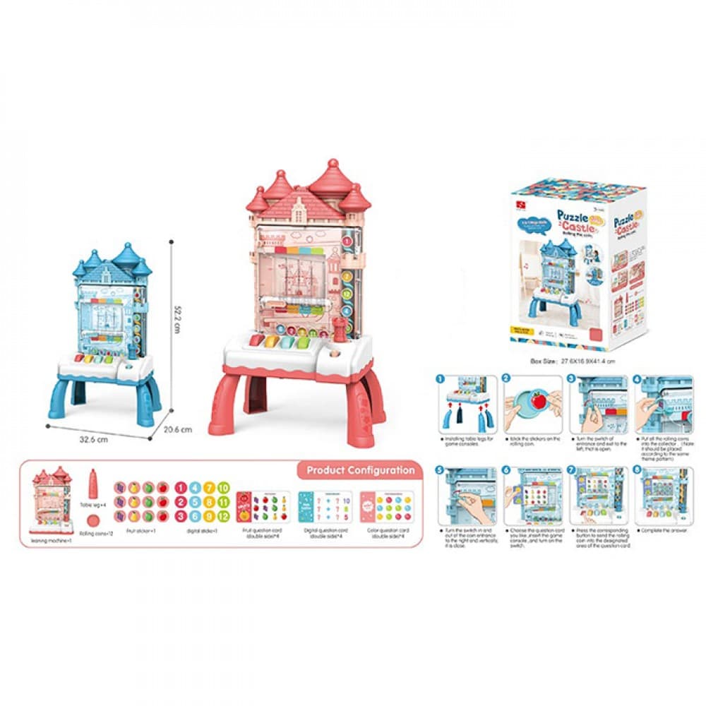Игра "Игровой автомат" фишки, карточки, на бат-ке, в кор-ке, 28х41х17см №5569-2(18)