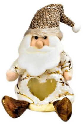 Мішок новорічний "Santa&Co" 12х22см,3 види №R30923(120)(360)