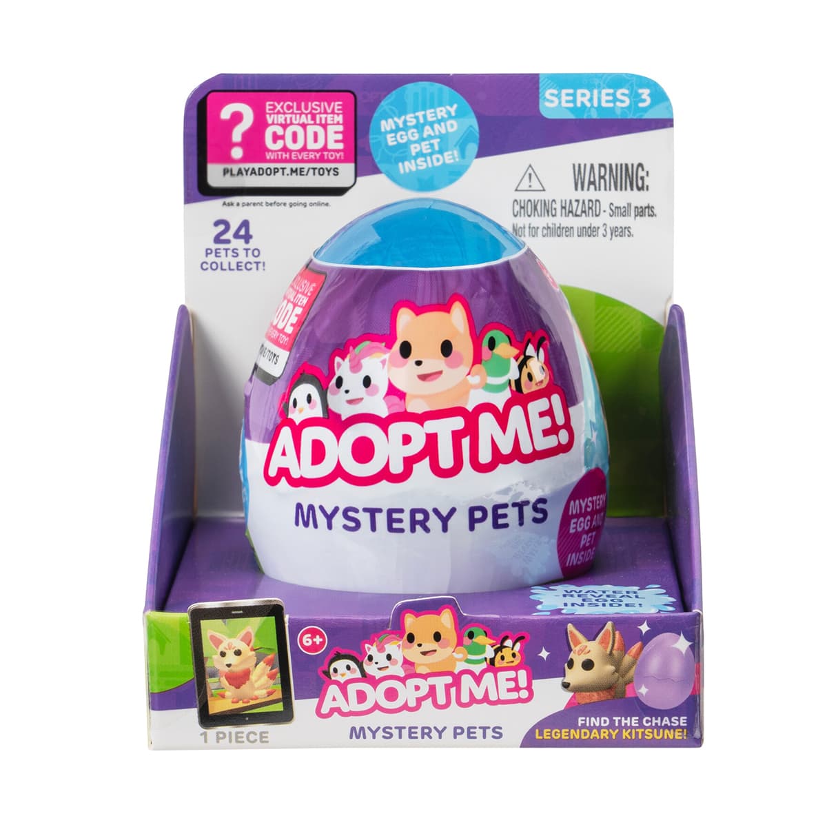 Игрушка-сюрприз в яйце "ADOPT ME! S3 - Сказочные животные" №AME0012/КиддиСвит/(24)