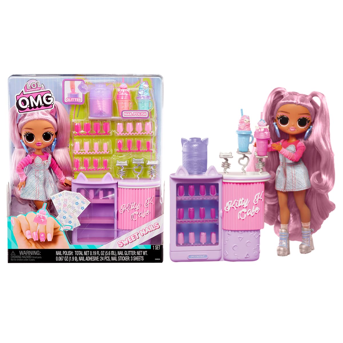 Игровой набор с куклой "L.O.L Surprise" O.M.G. Китти К аксессуары №503859/КиддиСвит/(3)