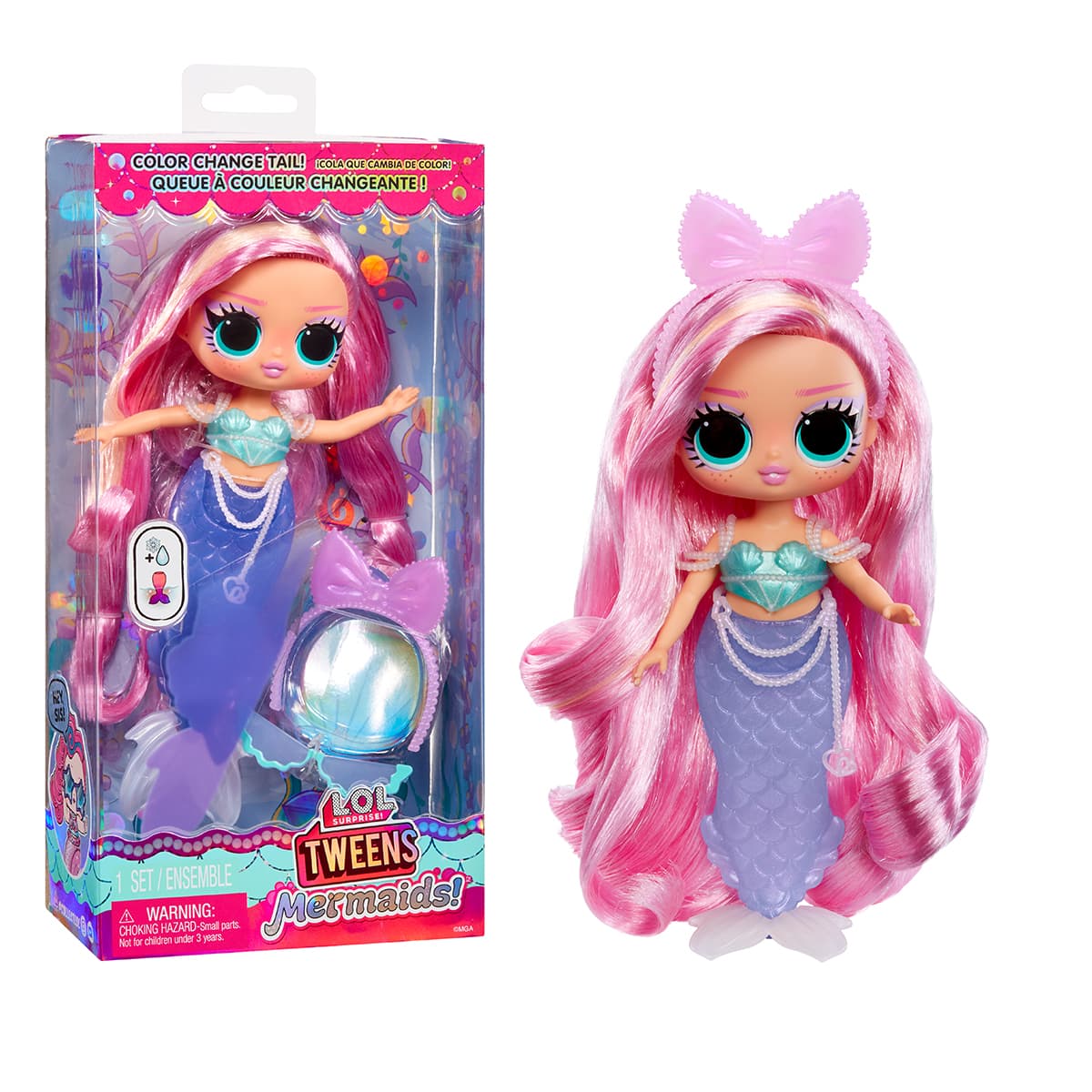 Игровой набор с куклой "L.O.L Surprise" Tweens Mermaids!– – ЛОЛА ВЭЙВ №510451/КиддиСвит/