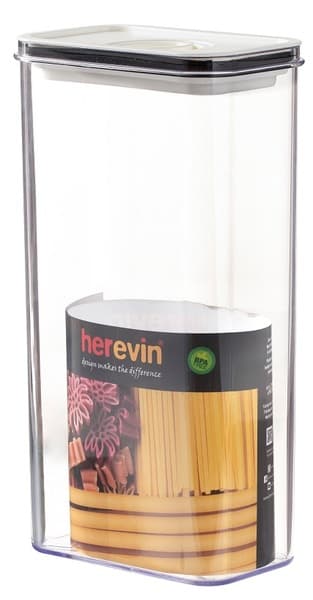 Контейнер для пищ.прод.пласт."HerevinCanister-VacuumLid-White"3л вакуум.кр.№161194-004