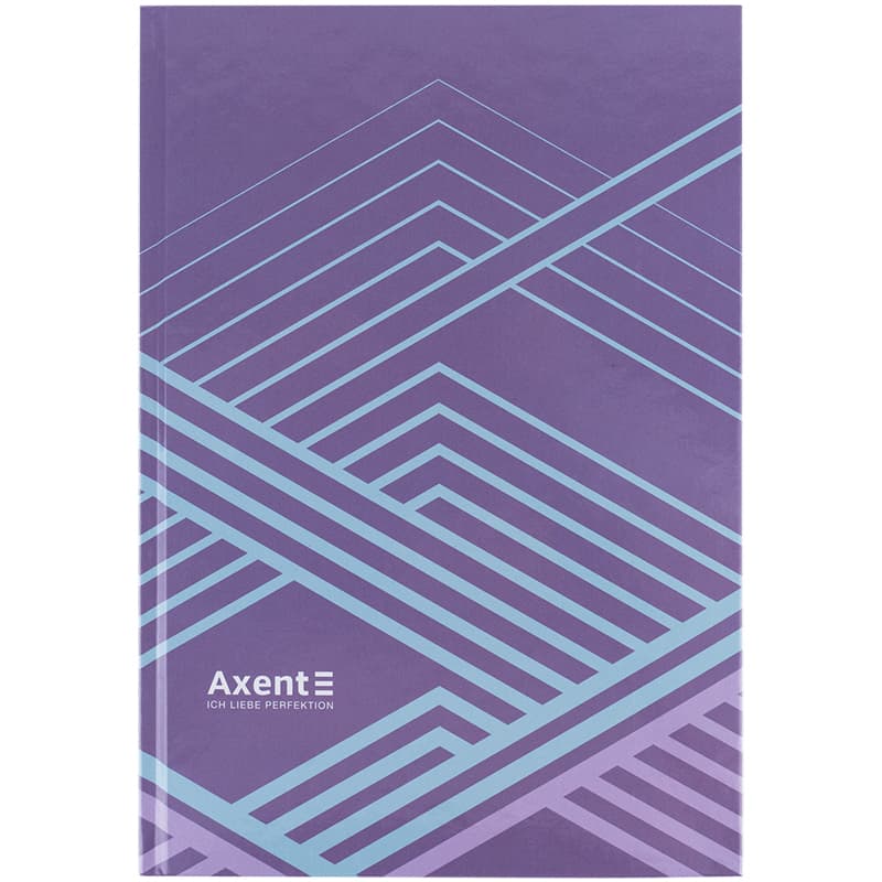 Книга-канц. А4 96арк. кліт. тв. обкл. "Lines" бузкова №8422-583/Axent/(10)