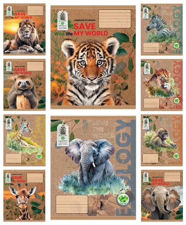 Зошит 24арк. кліт. /ТВ/ "Save planet" №ТЕ41312(20)(320)