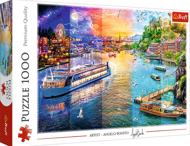Пазли Trefl 1000ел. Річковий круїз №10860
