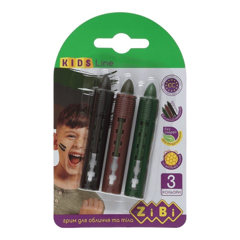 Карандаш для грима "ZiBi" Kids Line 3 цвета №ZB.6573(24)