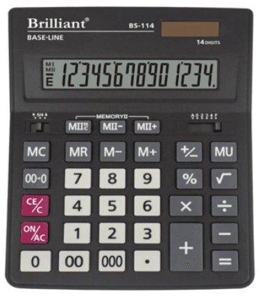 Калькулятор "Brilliant" №BS-114 (14-розряд.) (10)(40)