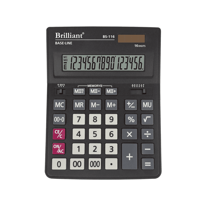 Калькулятор "Brilliant" №BS-116 (16-розряд.) (10)(40)