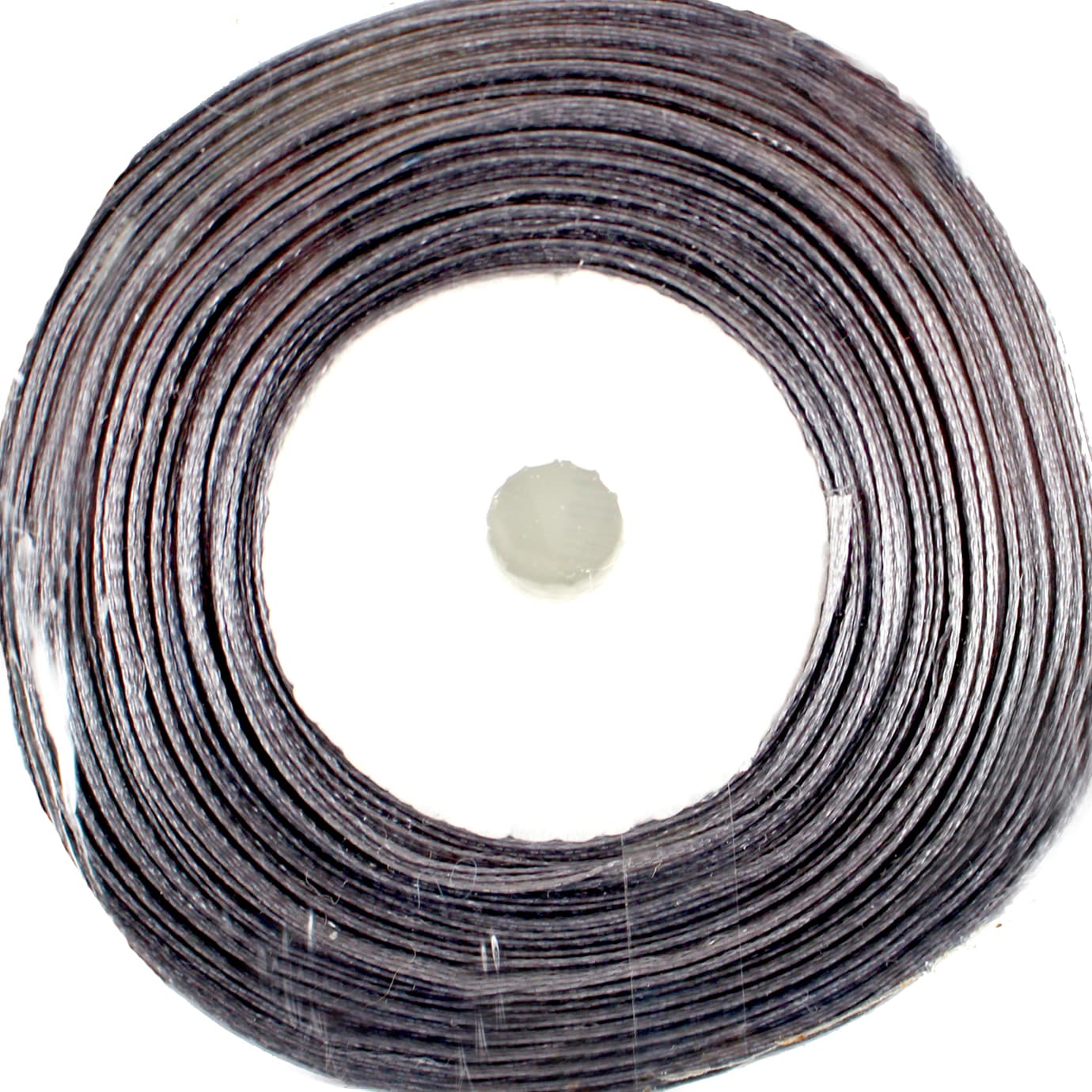 Лента атлас 1,2см/22м (серая)(10)