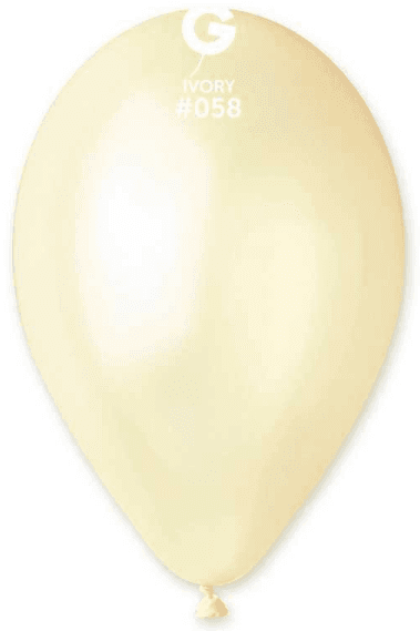 Кулька повітр. латексна 12"/28см ivoryi №GM110/38/11581(100)