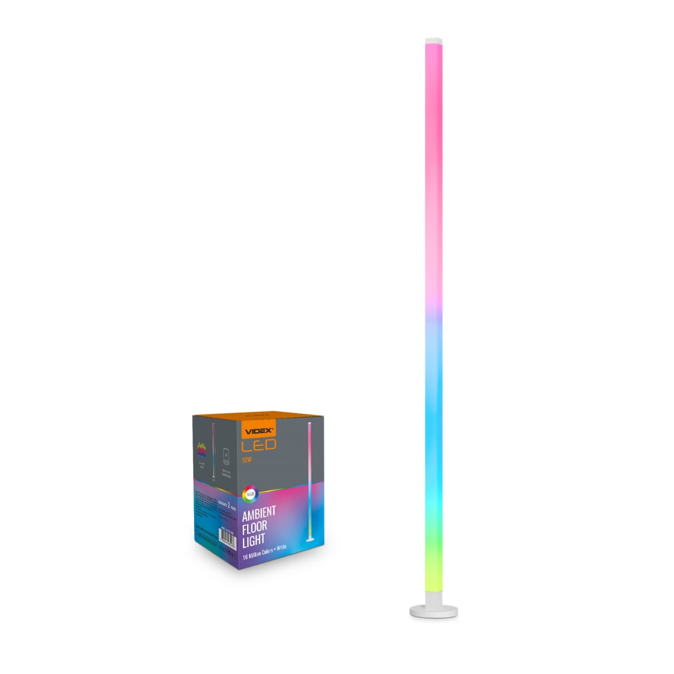 Лампа напольная Videx LED TF20 RGB 10W №VL-TF20-RGB