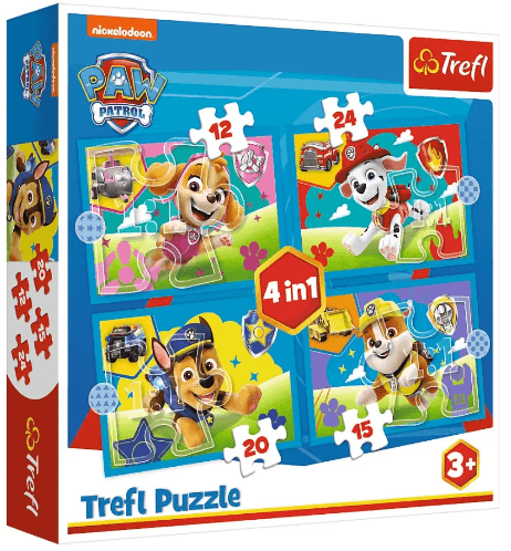 Пазли Trefl 4в1 Весела команда. Щенячий патруль №34628(8)