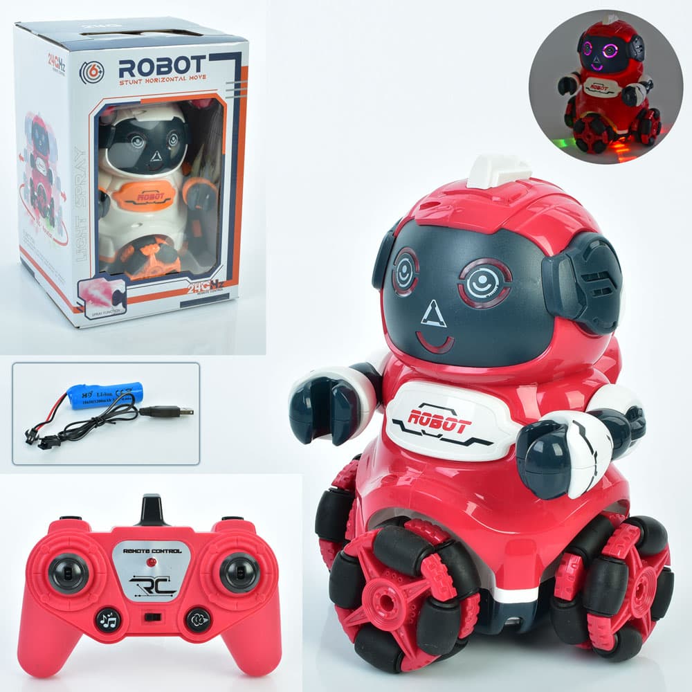 Робот RK,свет,муз.,ездит,USB заряд,в кор-ке,19х28,5х19см №9127(9)