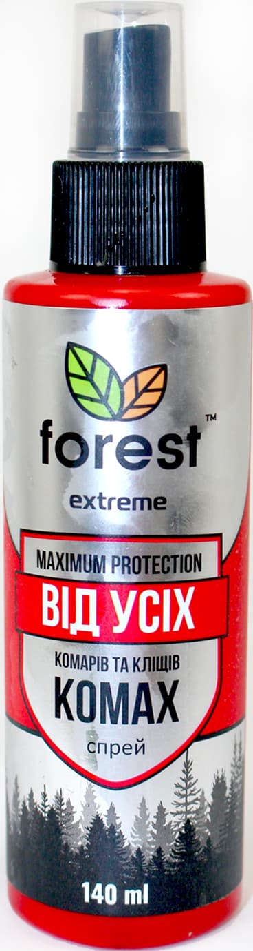 Спрей-репелент "Forest Extreme" від усіх літаючих та повзаючих комах 140мл №0785(24)