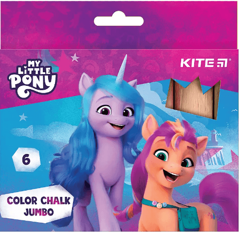 Крейда кольор. "Kite" №LP24-073 6кольор. Jumbo Little Pony(20)(60)