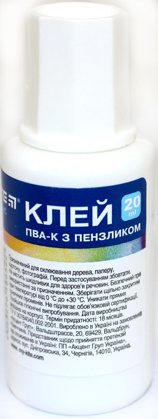 Клей ПВА "Kite" Classic №К-132 20мл з пензлик.(60)