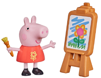 Фигурка Peppa серии "Весёлые друзья" - Пеппа с мольбертом №F2204/Кидди Свит/(12)