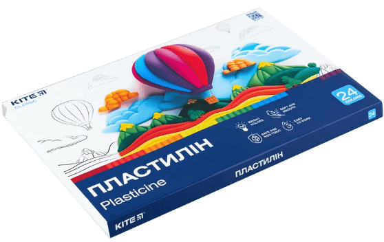 Пластилин "Kite" Classic 24 цветн. 480гр №K-089(10)