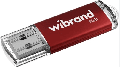 Флеш-пам`ять 8GB "Wibrand" Cougar USB2.0 red №0957