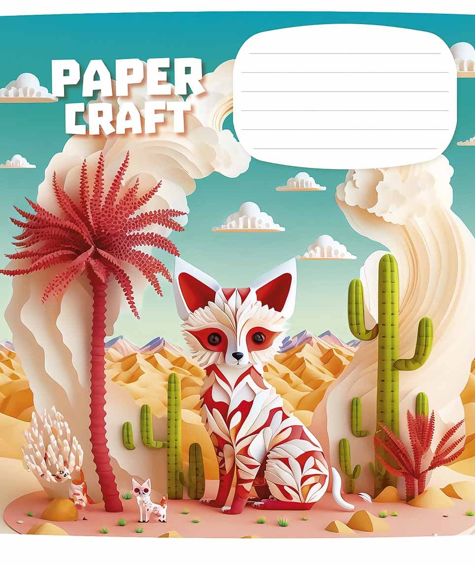 Зошит 12арк. кліт. Школярик "Paper craf" виб.УФ-лак №012-3354K(30)(300)