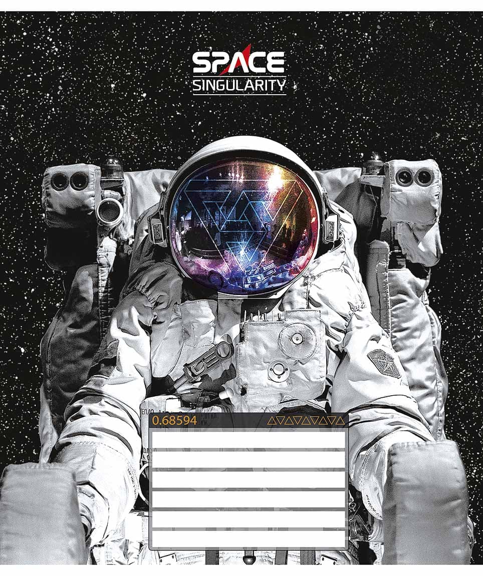 Зошит 12арк. лін. Школярик "Space singularity" ВД-лак №012-3384L(30)(360)