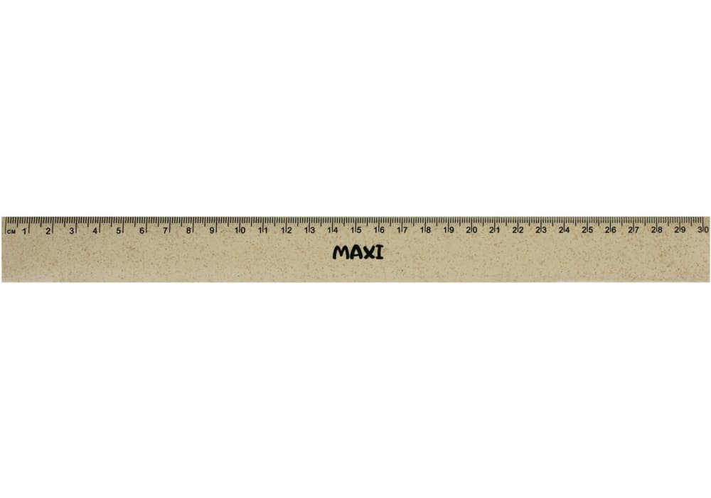 Линейка пласт. 30см "Maxi" соломенная непрозрачная №MX09450(48)