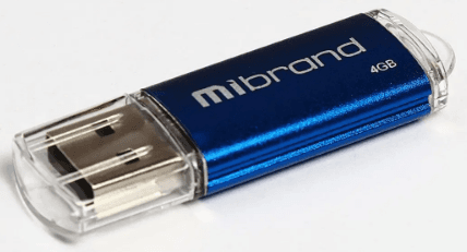 Флеш-пам`ять 4GB "Wibrand" Cougar USB2.0 blue №0866