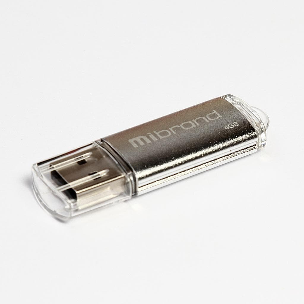 Флеш-пам`ять 4GB "Wibrand" Cougar USB2.0 silver №0880