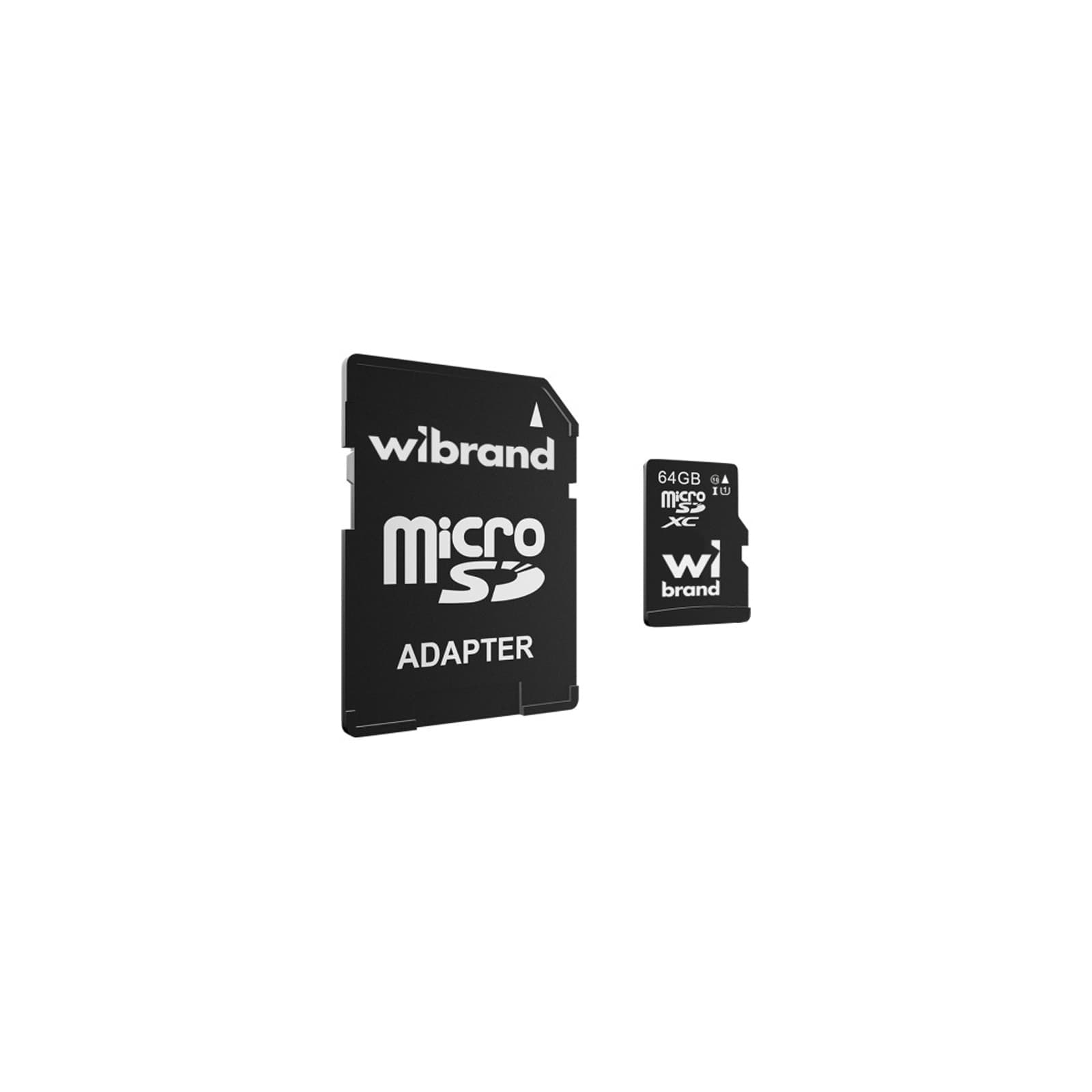 Карта пам`яті 64GB Micro-SDXC (UHS-1) Wibrand class10 (adapter SD) №2074