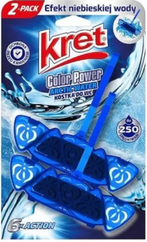 Підвісний блок д/туалету твердий "Kret" Arctic water 2x40мл №9116(10)