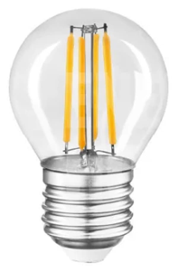 Лампа "Etron Filament Power" прозоре скло LED 1-EFP-196 G45 4Вт 4200K Е27(10)