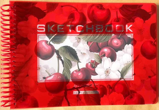 Скетчбук пруж. 40/100 А5 б/лін. №БК424/19/9669/Мандарин/