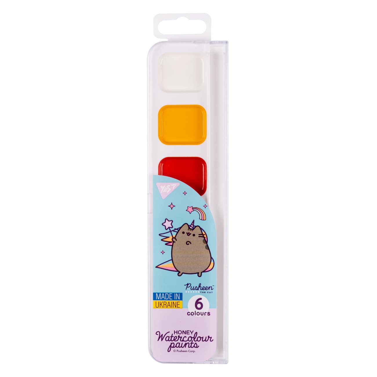Акварель 6 цветн. "Yes" Pusheen медовые №110273 б/п(48)