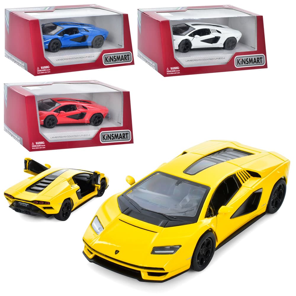 Машина инер-я метал. "Kinsmart"Lamborghini Countach LPI 800-4, в кор-ке,16х7,5х8см№KT5437W