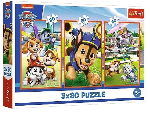Пазли Trefl 3x80ел. Paw patrol Собача банда №34886