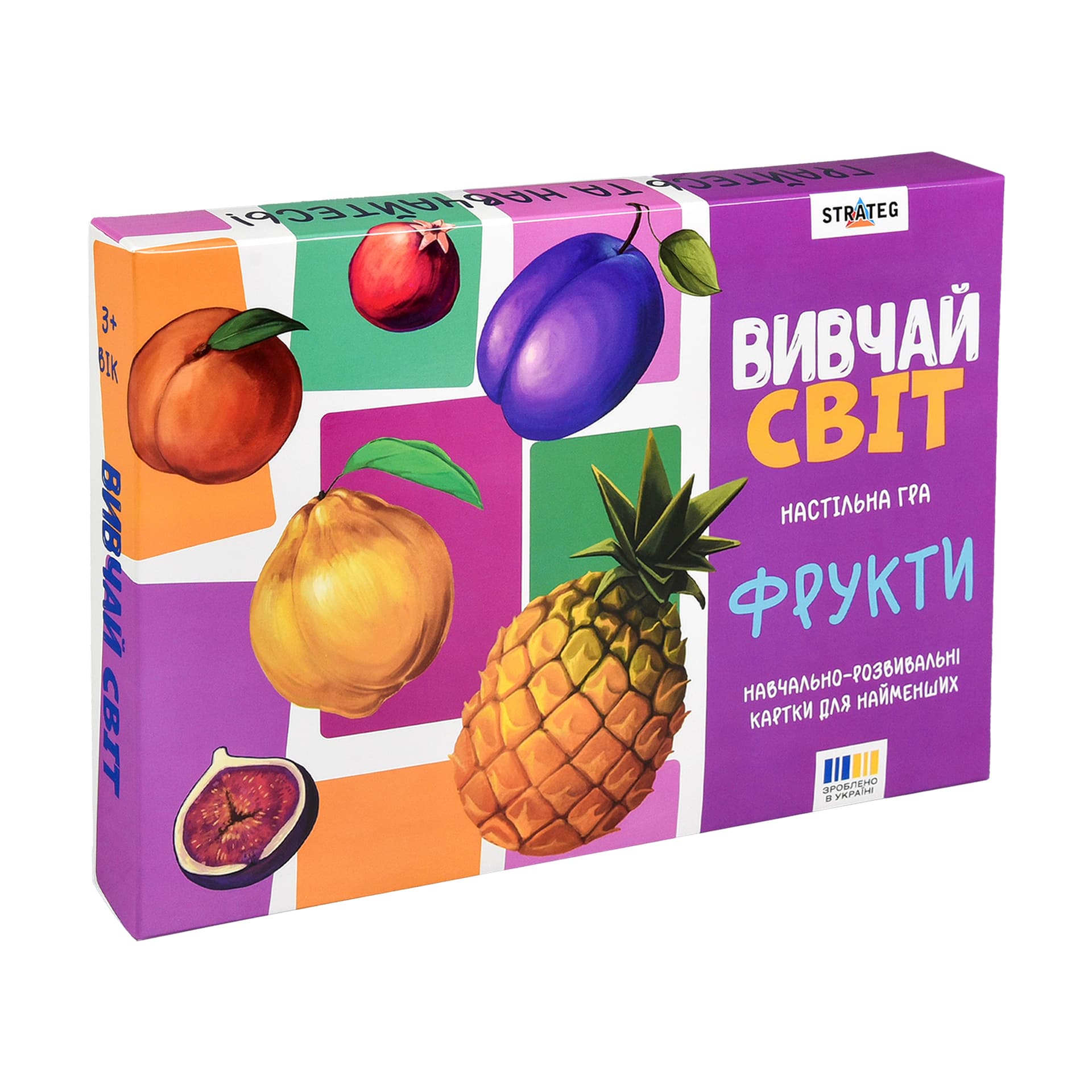 Игра наст. "Изучай мир. Фрукты" укр. №30805/Strateg/(16)