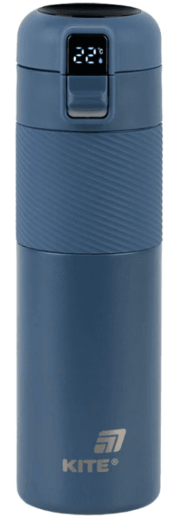 Термос метал. 0,45л "Kite" синій, з датчиком темп. №K25-1227-2