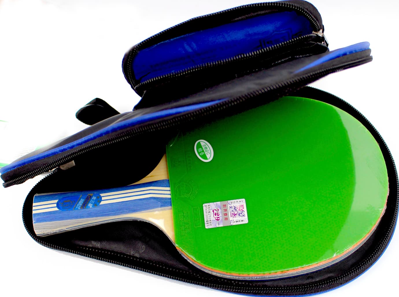 Ракетка для настол. тенниса "FS Gold 3 Star" green/black №729