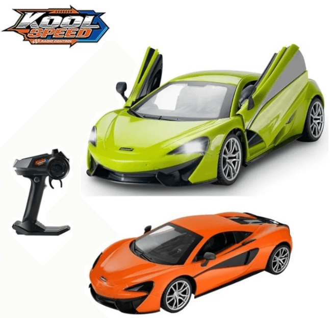 Машина RK(1:14)"Kool Speed"McLaren,на бат-ке оливковая/оранжевая,44,5х21,5х18,5см№DHTRC10576