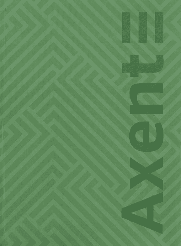 Книга-канц. А4 96арк. кліт. тв. обкл. "Pattern" зелена №8425-1-A/Axent/(10)
