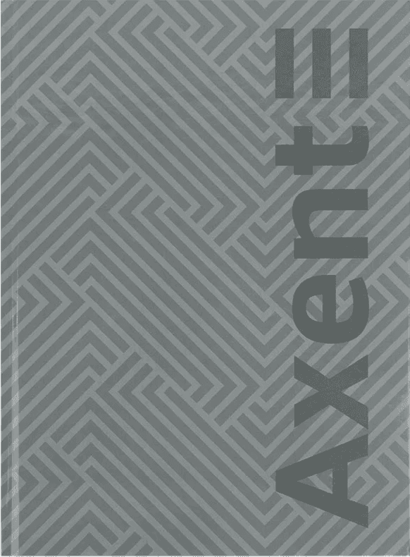 Книга-канц. А4 96арк. кліт. тв. обкл. "Pattern" сіра №8425-2-A/Axent/(10)