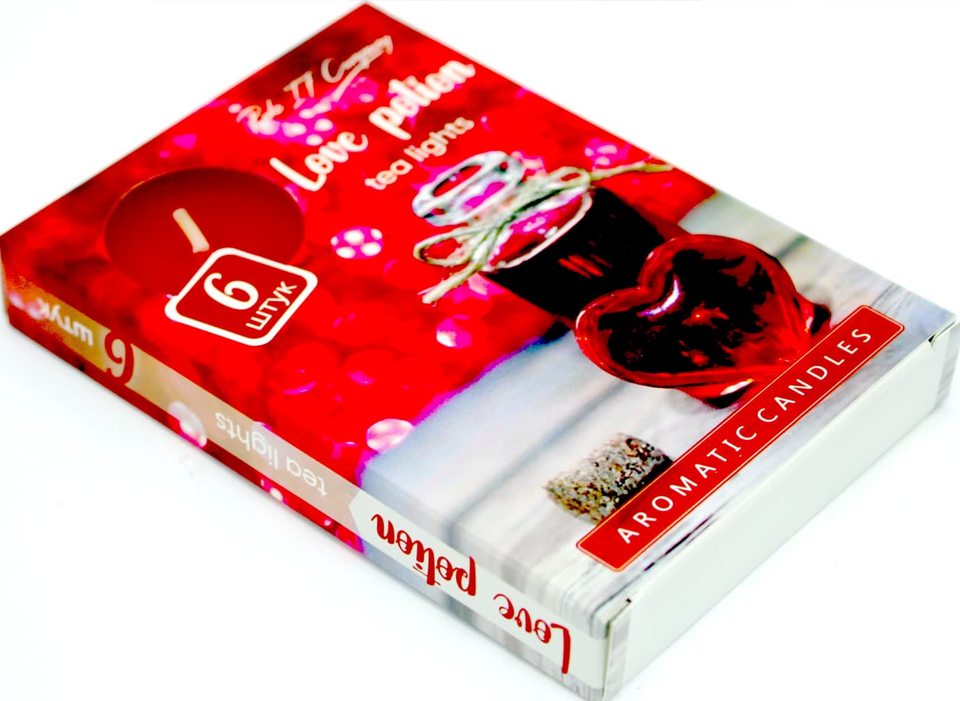 Свеча с ароматом "Pako" (6шт) Love(45)