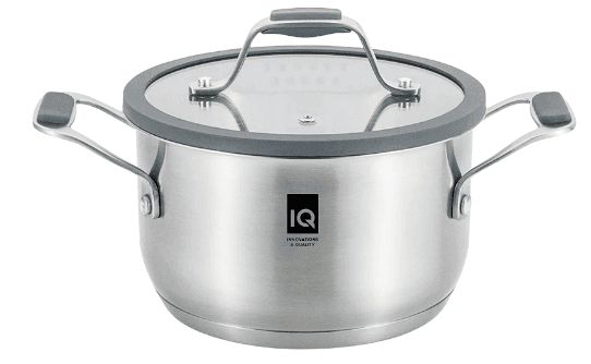 Кастрюля нерж. "IQ Be Royal" 16см 1,5л с крышкой №IQ-2051-16(6)