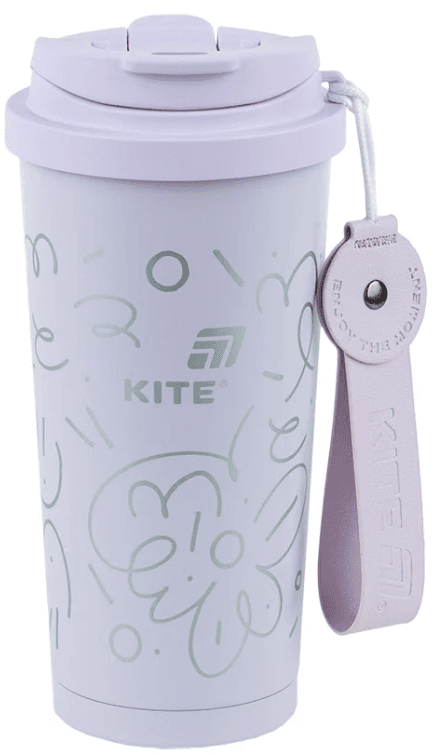 Термочашка метал. 0,55л "Kite" фіолетова №K25-1226-2