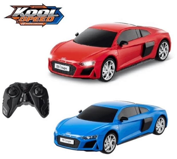 Машина RK (1:16)"Kool Speed"Audi R8 Coupe,на бат-ке синяя/красная,37,2х17х12см№DHTRC10506GN